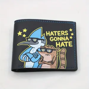 Vintage Designer Bifold Wallet Haters Gonna Hate Cartoon Purse, Stylish and Functional Accessory for Everyday Use