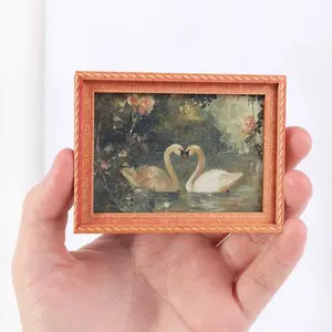 1PC Mini Photo Frame Refrigerator Magnet with Magnetic Backing and Fun Swan Design, Perfect Gift for Loved Ones, Unique and Creative Kitchen Decor, Home Decor Accessory
