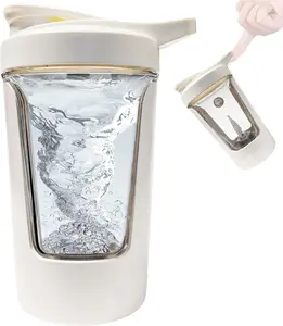 Electric Protein Shaker Bottle – 15oz USB Rechargeable Portable Mixer for Protein Shakes, Smoothies & Pre Workout, Tritan-Safe, BPA-Free, Gym Accessories, leak proof