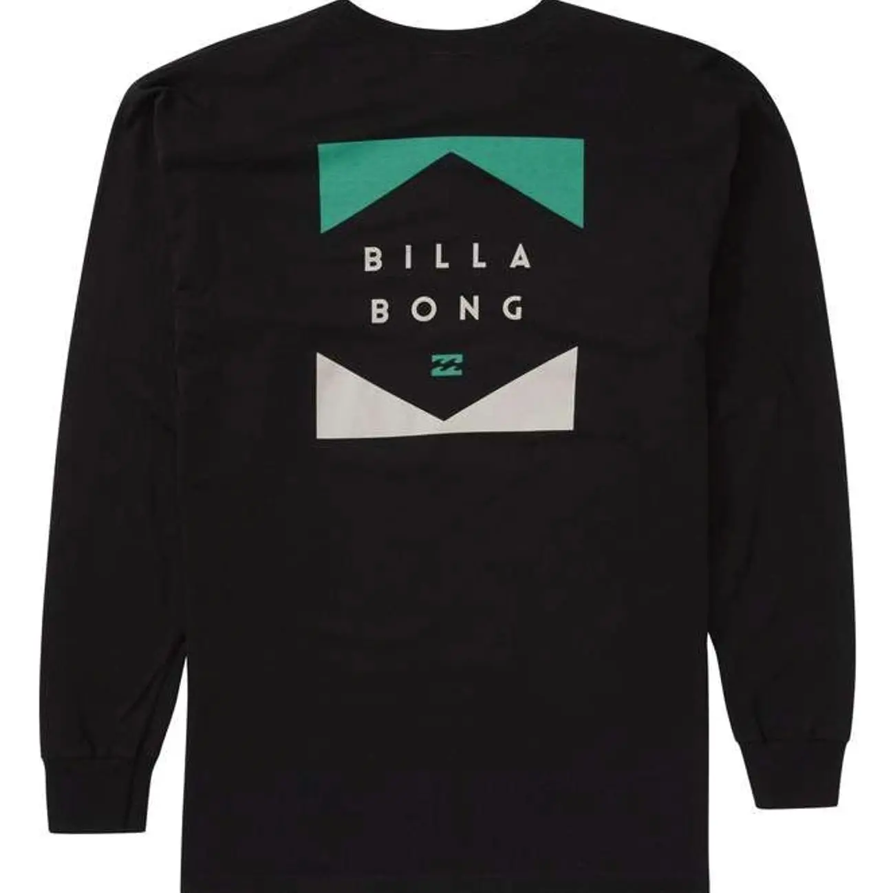 Billabong Men's Long Sleeve Graphic T-Shirt – Navy Crew Neck Cotton Surf Tee with Back Logo Print, Casual Streetwear 8