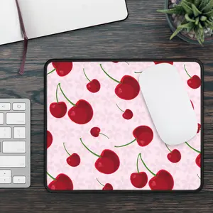 Cute Cherry Gaming Mouse Pad – Vibrant Desk Accessory for Gamers, Computer Setup, Office Decor, Gift Idea, Cherry Pattern