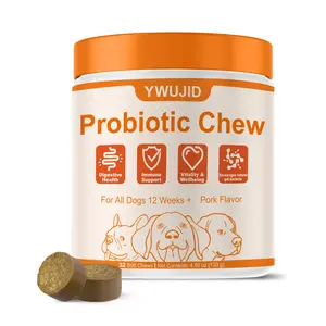 Probiotics for Dogs, 8-in-1 Multivitamin Soft Chews, Gut & Immune Support – Natural Pork Flavor