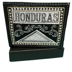 Honduras Leather Bi-Fold Wallet/ Cartera bordada Honduras.