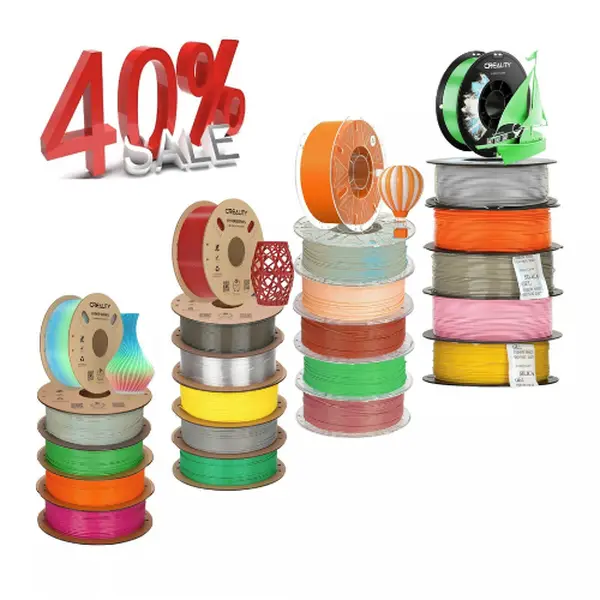CREALITY 3D Creality Soleyin Ultra/Hyper RFID/CR Series 1.75mm Filaments Ultra PLA MATTE PETG Silk PLA TPU Carbon PC ABS High Precision 1KG Spools Eco Friendly Plant Powered
