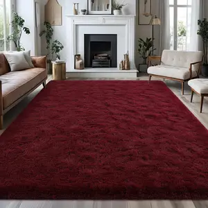 Plush Shaggy Area Rug For Living Room, Ultra Soft Fuzzy Carpet For Bedroom, Modern Luxury Home Decor, Thick Non-Slip Accent Rug For Dorm & Apartment, High Pile Cozy Floor Mat, Ideal For Home Decor