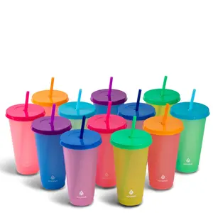 24-Piece Rainbow Color-Changing Cups