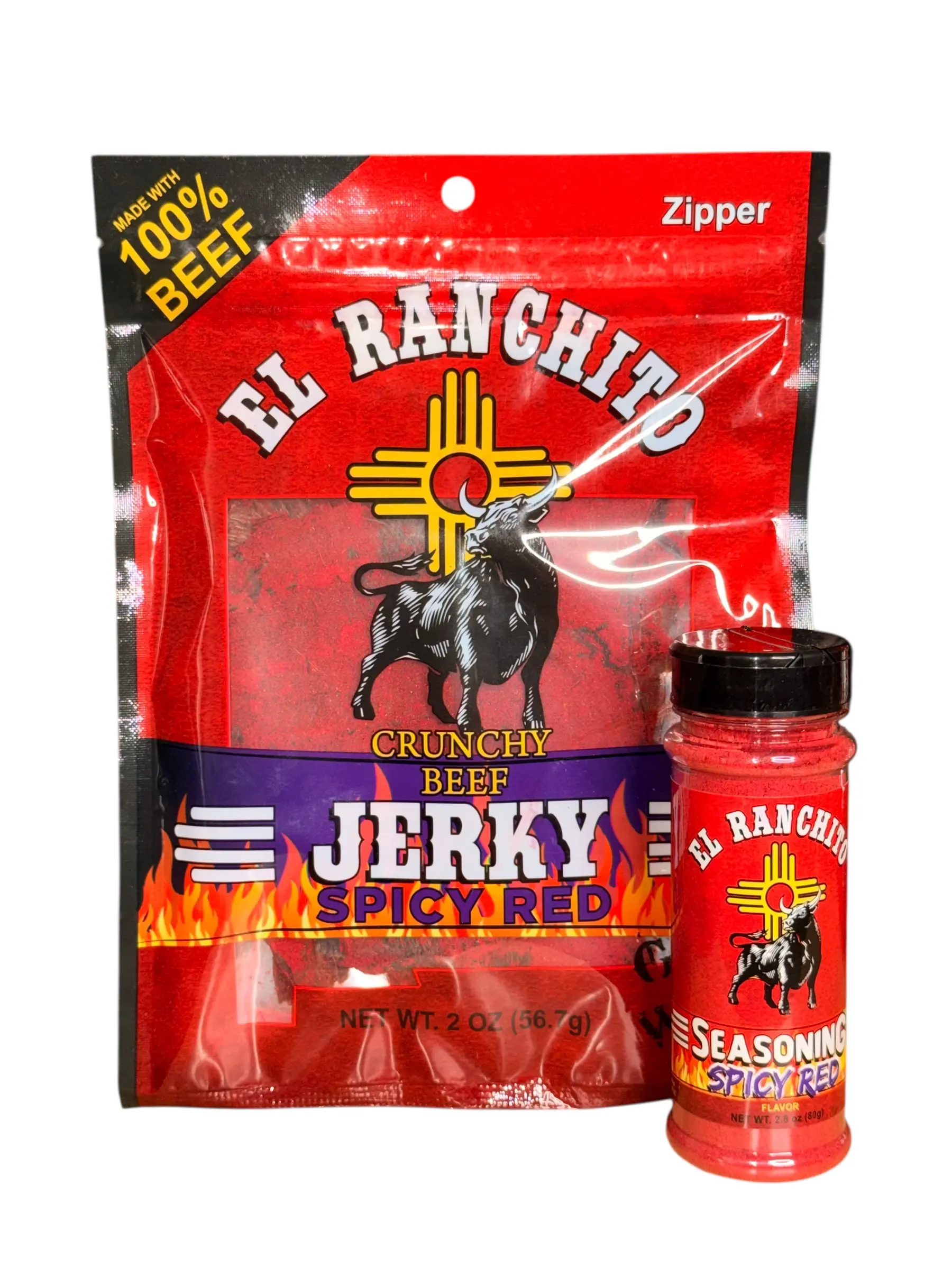 Spicy Red Bundle (2oz Jerky + Seasoning)