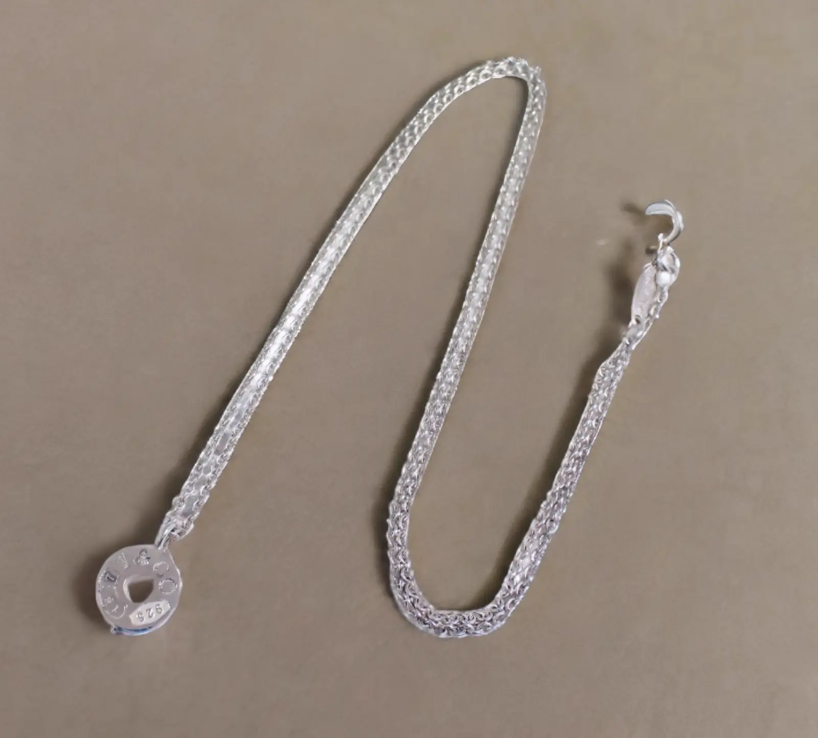 Pre-owned M188 TIFFANY & CO 1837 Sterling Silver 925 Necklace Pendant ️ $800