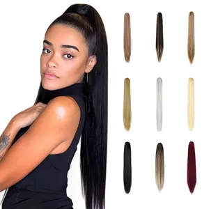 Cephemer Ponytail Claw Clip 21inches Straight Pony Tails Hair Extensions Natural Looking Synthetic Hairpiece for Women Easy to Wear All Day Comfort for Daily Party Black Friday & Christmas