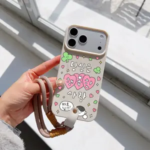 Convenient Lanyard Phone Case with Wrist Strap, Fashionable Anti-Drop Tpu Protection, Fits iPhone 6/7/8/x/11/12/13/14/15/16/17 Pro Max