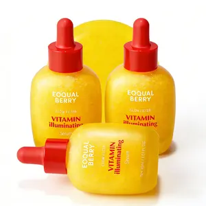 3pcs  EQQUALBERRY Vitaminlluminating Serum - Brightening Vitamin CSerum with Niacinamide | Strengthens skinbarrier | Hydrates using Ceramide andHyaluronic Acid, 1.01oz/30ml