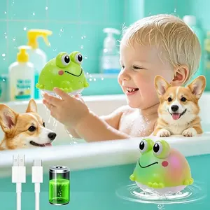 Rechargeable Light Up Bath Sprinkler Toy, Waterproof Octopus Water Spray Toy, Bathtub Pool Shower Play Essentials, Ideal Gifts for Babies Toddlers 6M-4Y