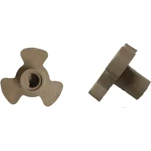 2 Pcs 0.59" Microwave Turntable Coupler, Microwave Oven Turntable Roller Guide Support with"D" Port, (Shaft Length:0.59" / 16mm)