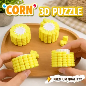 Educational Corn 3D Puzzle Sensory Toy — develops fine motor skills, stress relief toy, party favor gift, two difficulty levels available