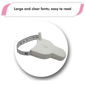 60 Inch 3D Automatic Lock Body Measuring Tape, White Flexible Tape Measure, Accurate Waist Hip Body Measurement Tool for Fitness Sewing