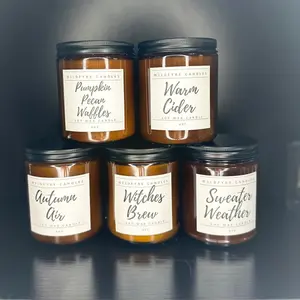 8oz Hand Poured Soy Wax Candle candles