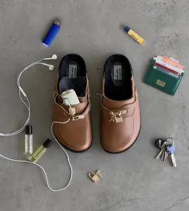 Cognac Bag Clogs
