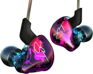 KZ ZST In-ear Wired Earbuds Colorful HiFi IEM Hybrid Balanced Armature with Dynamic Diaphragm Earphone Headphones High Purity Audio Cable for Stage Gaming Study
