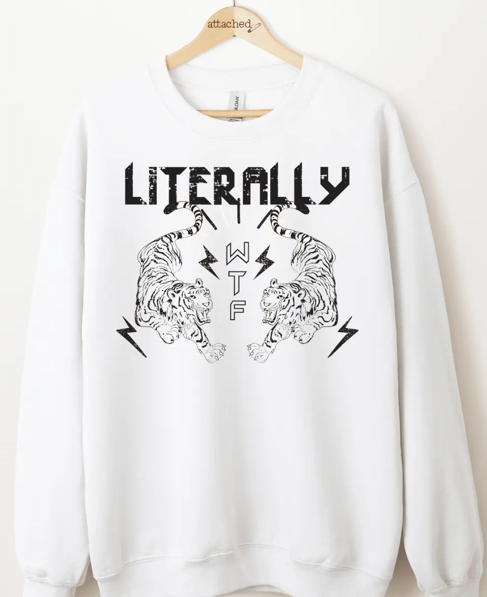 Literally WTF Tigers Graphic Top