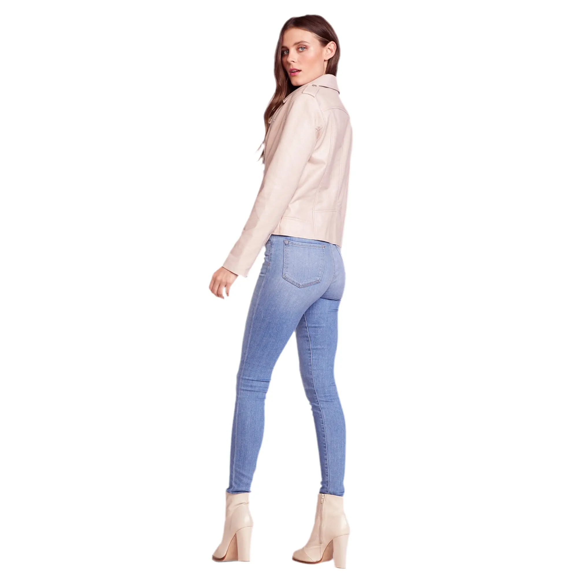 BB DAKOTA: JUST RIDE PARCHMENT MOTO JACKET