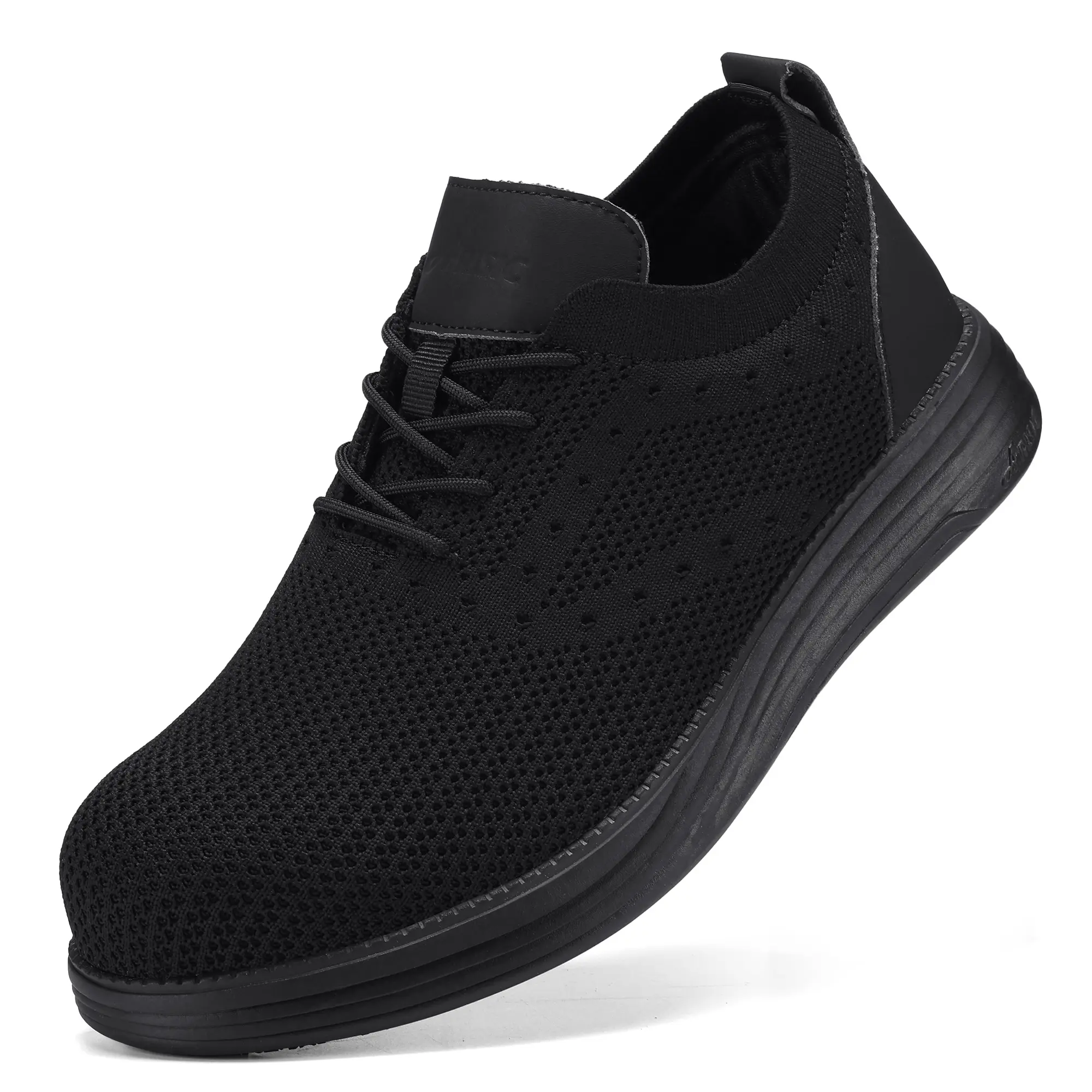 Men's Steel Toe Safety Sneakers - Lightweight Breathable Work Shoes with Arch Support & All-Day Comfort
