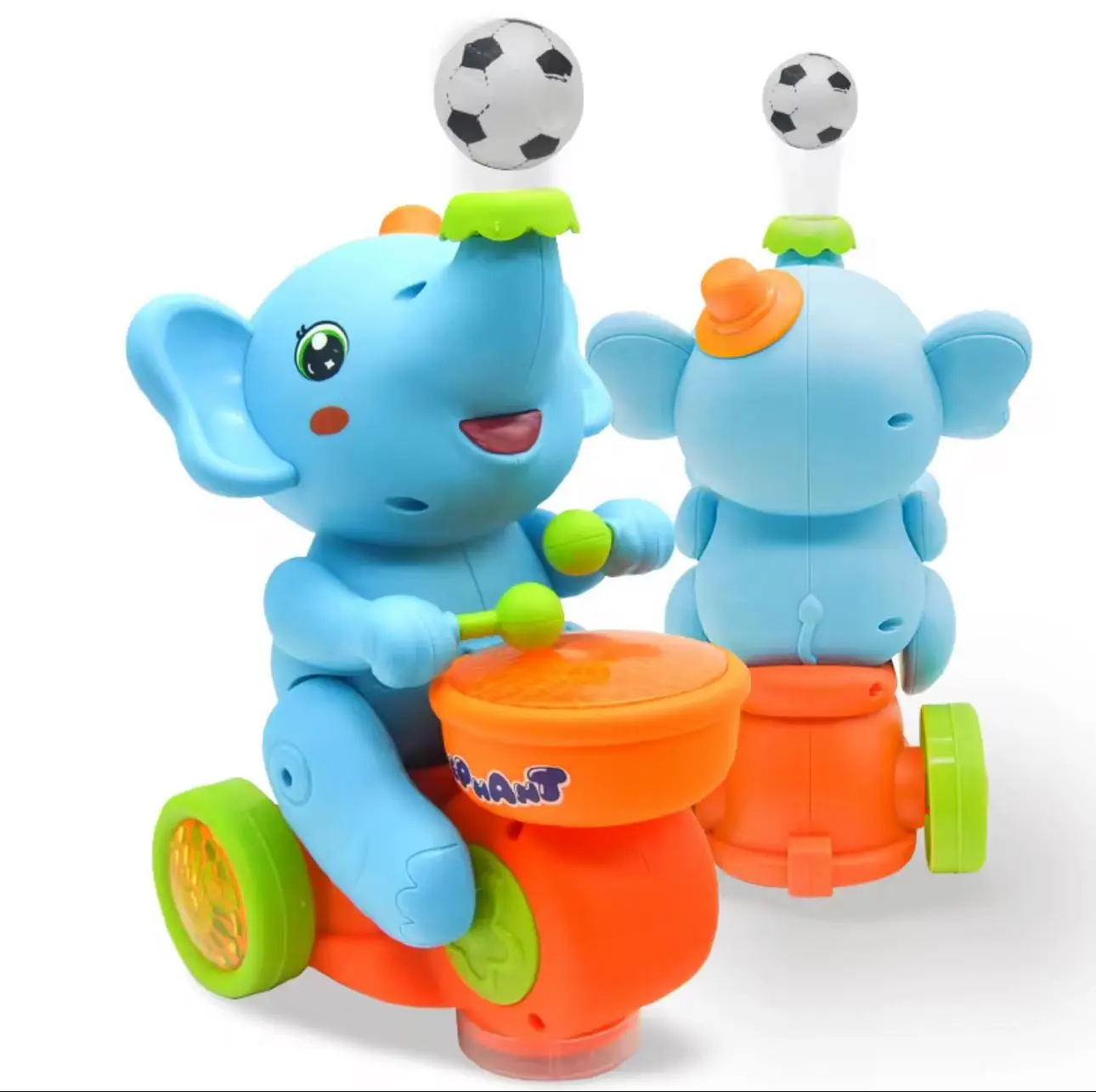 New Interactive Elephant (8x6x5 in) Toddler Toy - Educational Musical Toy with Music, Soft Drum Feature for Kids New Interactive Elephant (8x6x5 in) Toddler Toy - Educational Musical Toy with Music, Soft Drum Feature for Kids