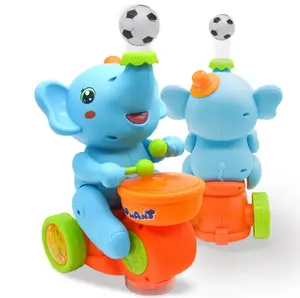 New Interactive Elephant Toy 8x6x5 inches for Toddlers & Kids with Music & Soft Drum Feature