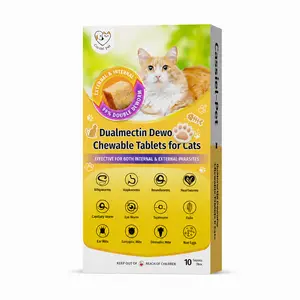 Cassiel Pet Cat Care Chews, Herbal Formula, Chicken Flavor, Digestive Wellness, Skin & Coat Support, Easy to Feed