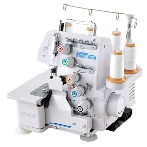 【fathersdaygift】VEVOR Serger Overlock Sewing Machine,1250 Stitches Per Minute2-3-5 Thread Capabilitywith LED Light and Strong Suction FeetHeavy-Duty Metal Frame Sewing Machine for Various FabricsWhite