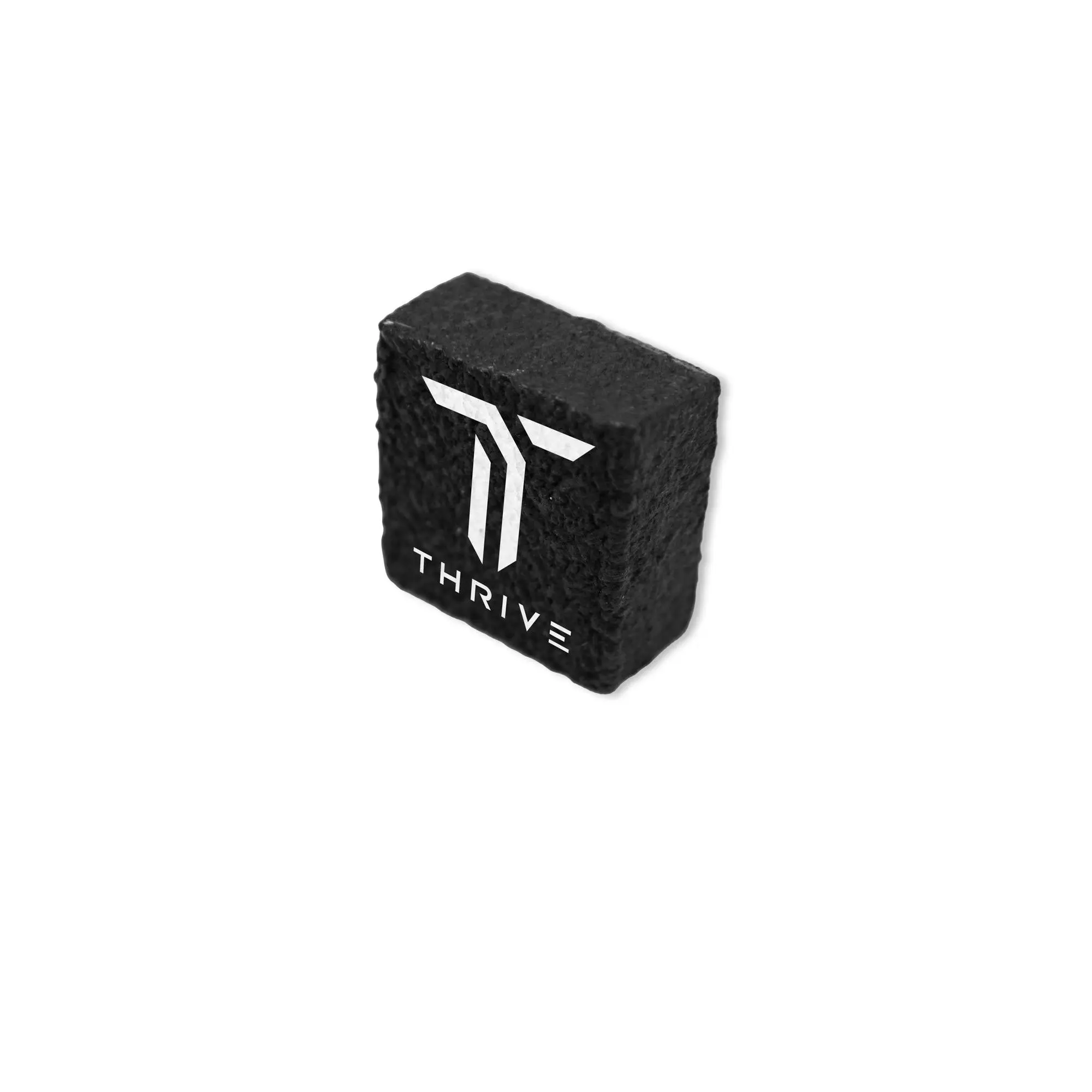 Thrive Paddle Eraser is used for cleaning Ball Fibers, Dust, and Dirt on Carbon Fiber Paddle Surfaces.  By having a clean surface, it creates more spin on the paddle face.