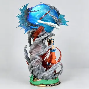 DBZ Glowing Figure | Premium Anime Collectible, Display Model, Authentic Animation Scene Replica, Perfect Birthday Gift for Anime Fans & Boyfriends, Creative Holiday Decor Summervibes