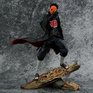 Naruto Anime Figure Obito Uchiha Tobi Head Changeable Action Figurine Pvc Statue Model With Box Collectible