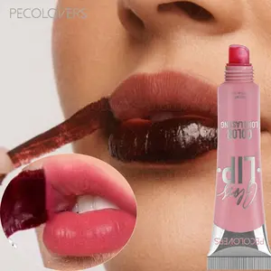 1 Pc Easy Peel Off Lip Tint, Lightweight Lip Color, Comfortable Lip Makeup For Beginners And Daily Outfits, Rose Red And Light Pink And Red Bean, Lip Beauty Essential, Glossy