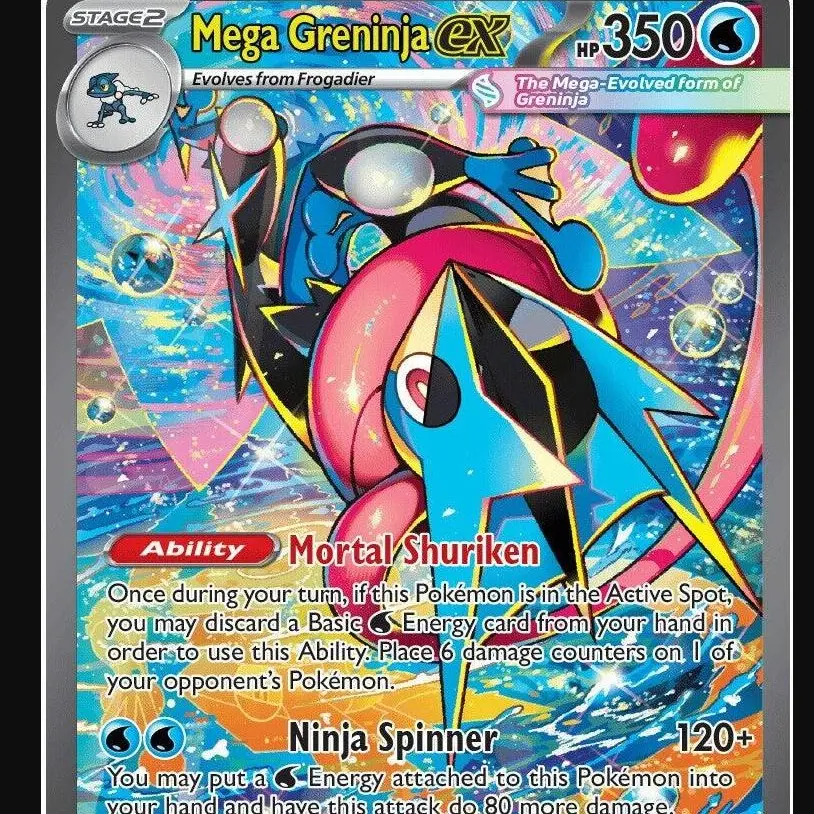 MEGA GRENINJA EX SLAB 9 BECKETT GRADING SERVICES BGS CARD