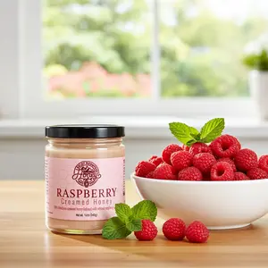 (Case of 12) Raspberry Creamy Honey 12oz
