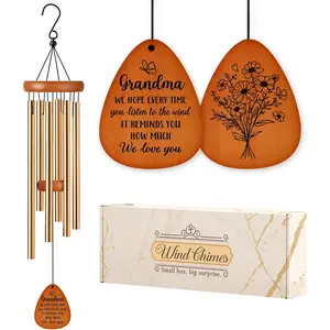 Gifts for Grandma, Grandma Wind Chime, Mother's Day   for Grandmother, Grandma Birthday Gifts from Grandchildren, Mothers Day Thanksgiving for Grandma
