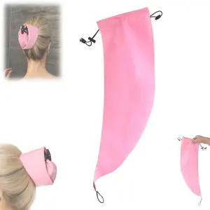 Waterproof Long Hair Cover, Shower Cap, Shower Essentials, Home Goods, Ponytail Holder, Protects Hairstyle, Quick Drying Roots, Ideal for Pool Travel Gym Beach