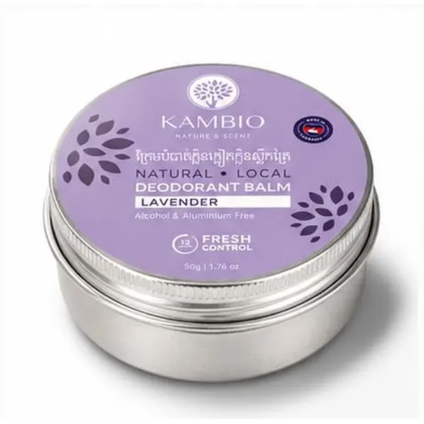 KAMBIO Deodorant Cream 12 Hr Odor Protection French Lavender Travel Size