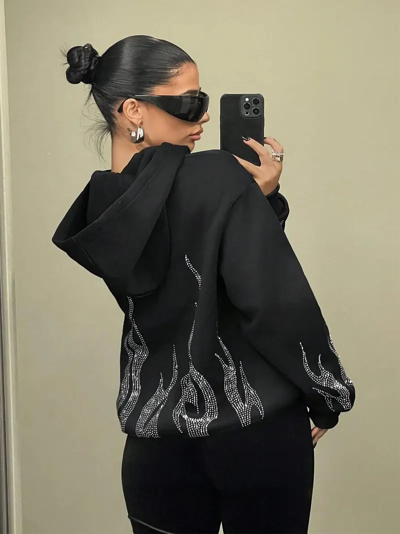 fire hoodies zip up - TikTok Shop