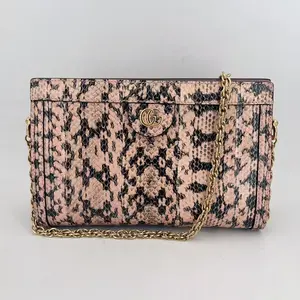 Pre-owned GUCCI Leather Crossbody Bags Limited Edition Python Ophidia Shoulder Bags
