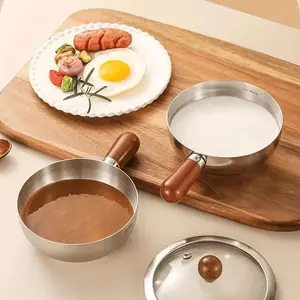 1pc Portable outdoor stainless steel stew pot, an ideal choice for outdoor cooking kitchen instant noodles, perfect for sauces, milk, hot chocolate, meat juices, oatmeal, Durable Cookware