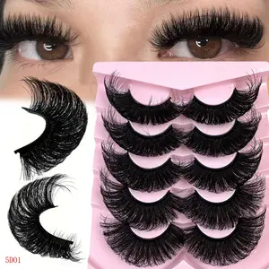 Russian Volume Lash Extensions, Cat Eye Style, Artificial Mink Eyelashes, Strip Lashes, Natural Look DD Curl, Reusable Mixed Length 10-20mm, Diy False Eyelashes, Cosmetic Eyelash Extension