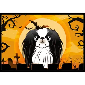 Carolines Treasures  Halloween Japanese Chin Indoor & Outdoor Mat- 24 x 36 in.