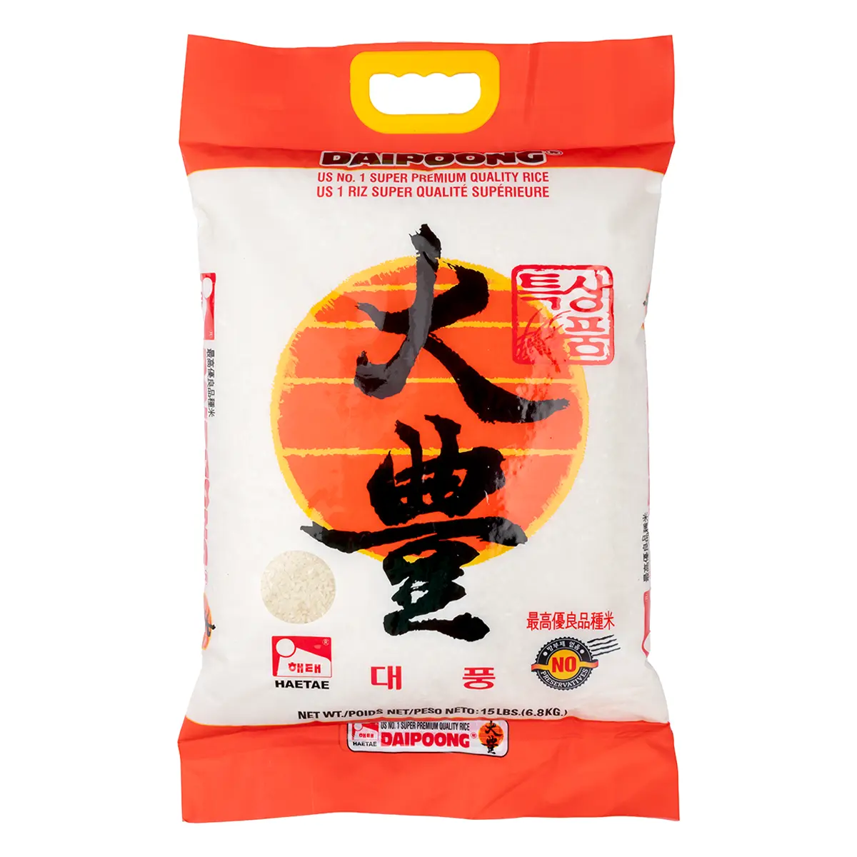 Haitai Daipoong Korean Premium Medium Rice 15 lb