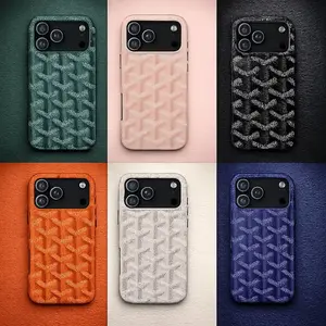 Luxury Pattern Phone Case, Designer Style Geometric Monogram Case for iPhone 17 16 15 14 13 12 11 Pro Max & Samsung Galaxy S25 S24 S23, Minimalist Premium Cover