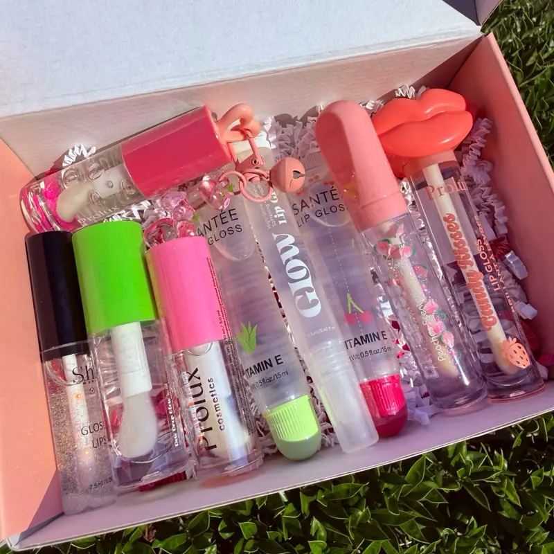 Bajon Beauty Assorted Lip Gloss Box 11 High-Quality Glossy Hydrating Lipsticks for Makeup Lovers Long-Lasting Shine Moisturizer Gift Set