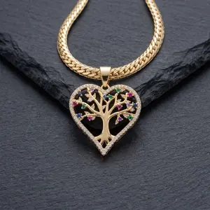 Beautiful Pendant Necklace with Stone Clear Chain Available in Sizes 18”