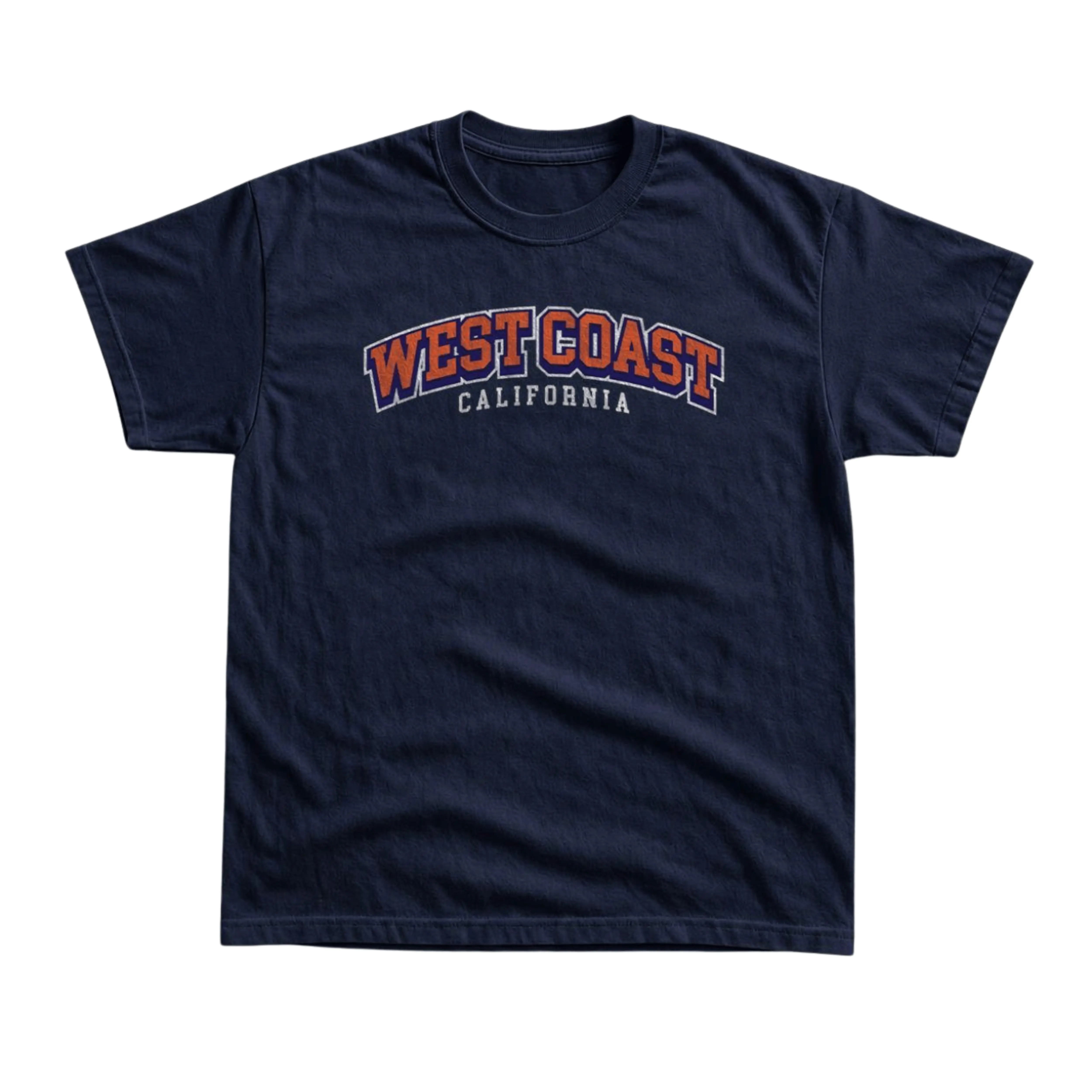 Gildan Men's and Women's T-Shirt, Vintage Style West Coast California Arch Graphic Tee, Retro Collegiate Varsity Lettering Top, Athletic Sporty College Streetwear, Y2K Grunge Casual Outfit, Coastal Beach Vacation Travel Gift