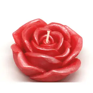 212 MAIN Round Unscented Red Rose Floating Candles, 3 in., 12-Piece Box, for Camping & Hiking Decor Ornaments