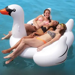 Large Inflatable Pool Float (Flamingo, Unicorn, Swan Designs) - Adjustable Capacity Fitness Equipment for Summer Home Gym Workouts, Family Outings